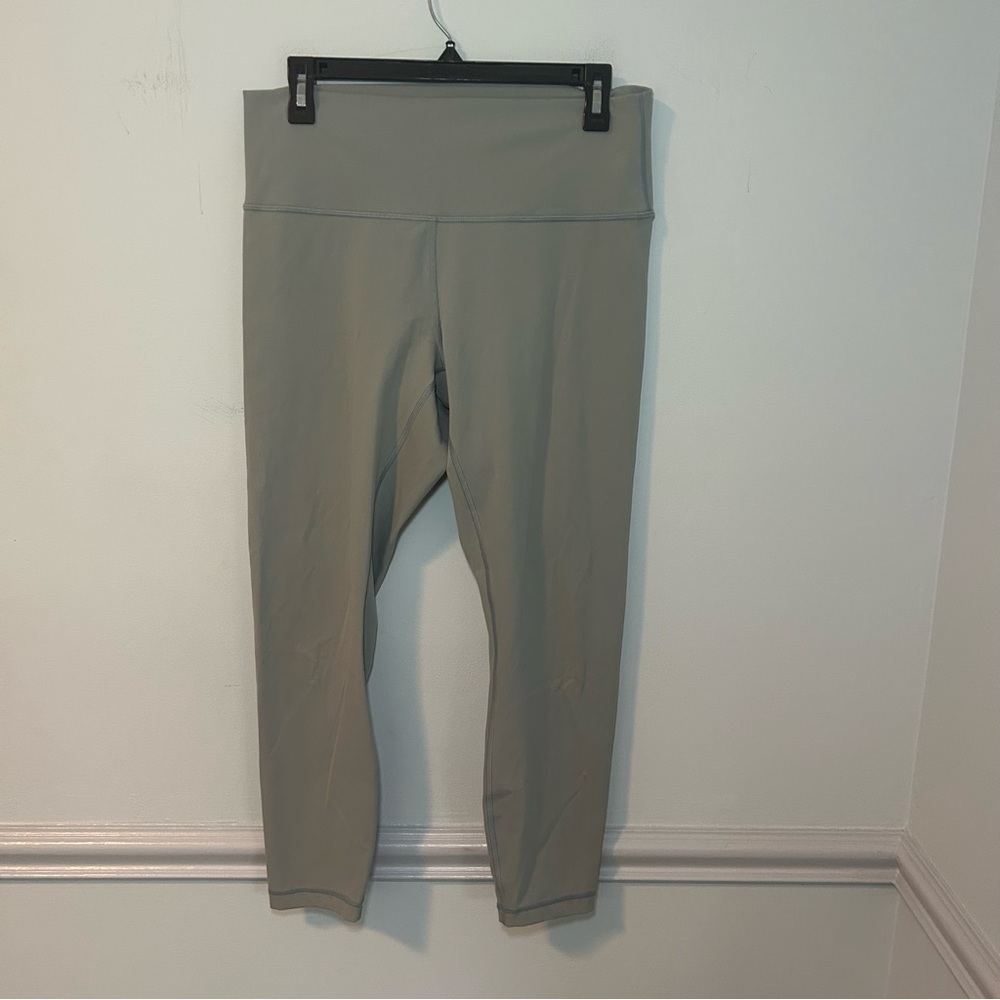 Lululemon Rosemary Green Align Nulu Fabric High-Rise Leggings Size 12